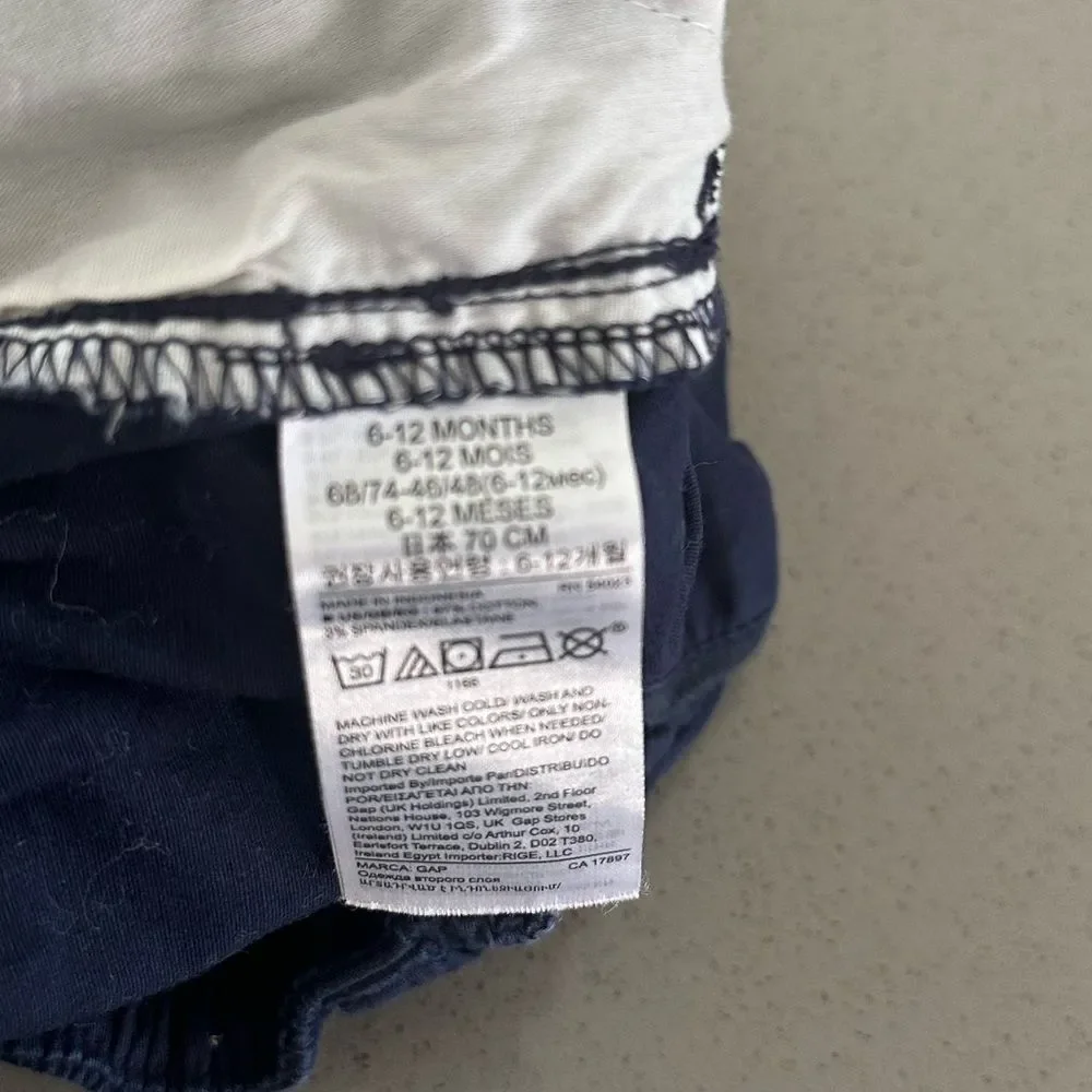 Baby Gap boys navy blue pants size 6-12 months